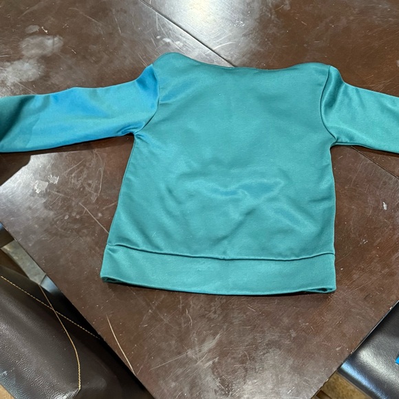 NFL Team Apparel Girls Glitter Philadelphia Eagles Sweatshirt - Picture 3 of 4